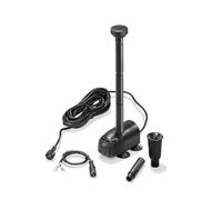 esotec Pompe de bassin WaterSplash 470 avec kit d'arrosage - Pompe de fontaine 12 V/CC pour étang de jardin et jeu d'eau - Pompe de rechange IP68 101050