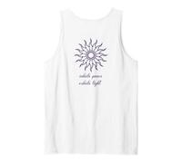 Ésotérique Méditation Soleil Minimaliste Inhalation Paix Yoga Débardeur
