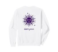 Ésotérique Méditation Soleil Visage Paix Inner Yoga Sweatshirt