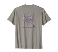 Ésotérisme Méditation Soleil Lineart Namasté Yoga T-Shirt