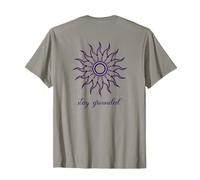 Ésotérisme Méditation Soleil Minimaliste Stay Grounded Yoga T-Shirt