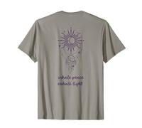 Ésotérisme Méditation Soleil Mystique Inhale Peace Yoga T-Shirt
