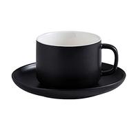 ESOUY Tasse en céramique, Ensemble de Tasses à Expresso en Porcelaine Mate, Tasse à Cappuccino et Soucoupe de 7,8 onces, parfaites pour Les Boissons au café de spécialité, Le Latte, Le café Moka e