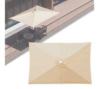 ESOYAWE Toile De Parasol De Rectangulaire Remplacement, 3m×2m 6 Baleines Auvent De Remplacement pour Parasol, Housse De Rechangepour Parasol De Jardin Terrasse Plage, 7 Coloris Disponibles