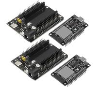 ESP-32-WROOM-32 ESP ESP-32S Development Board with CH340 Chipset Type C Connector + ESP 30PIN DEVKIT V1 WiFi + Bluetooth 2.4GHz Power Board Compatible with Arduino (2 Pieces)