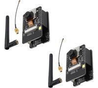 ESP CAM Module CAM,ESP-32-CAM-MB Dual-Core WiFi Bluetooth avec Caméra OV2640 + 2.4G Antennes IPEX Micro USB avec Emplacement pour Carte TF Compatible Arduino (2 PCS)