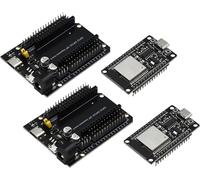 ESP pour ESP-32S Type C Carte de développement CH340 + Carte d'alimentation DEVKIT V1 Dual-Core WiFi + Bluetooth 2,4 GHz pour Arduino (2PCS)