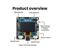 ESP32-C3 AI Voice WiFi Development Board with Case 0.96 Inch OLED Screen Voice Sensor Module for DeepSeek Qwen Xiaozhi