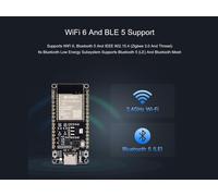 Esp32-C6 Risc-V Microcontrôleur Dev Board,Intégré Wifi 6,Ieee 802.15.4 (Zigbee 3.0&Thread) Et Ble 5,Adopte Esp32-C6-Wroom-1-Nx Series Module,Supporte Développement Usb/Uart,16M Flash