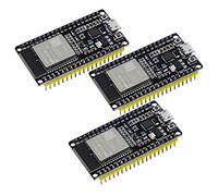 ESP32 ESP-WROOM-32 Cartes de Développement,3 pièces ESP32 Node-MCU 2,4 GHz Double Noyau Puce WLAN WiFi Bluetooth C-P-2102 pour Arduino