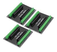 ESP32 Lot de 3 cartes d'extension GPIO 1 en 2 38 broches pour microcontrôleur ESP WROOM 32