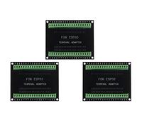 ESP32 Lot de 3 planches de dérivation GPIO 1 en 2 pour terminal ESP-32S 38 broches compatible avec ESP32 ESP-WROOM-32 Microcontrôleur Development Board