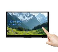 ESP32-P4-WIFI6 7 Pouces Touch Display Carte de Développement, Basée sur ESP32-P4 et ESP32-C6, 7" IPS Écran Tactile 1024×600, Onboard RS485/CAN/I2C/UART Headers, Supports AI Speech Interaction