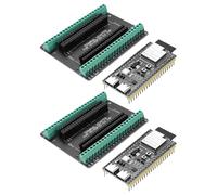 ESP32-S3 DevC-1-N16R8-S3 Carte de développement avec carte d'extension AYWHP Wi-Fi + BLE MCU ESP32-S3 Module entièrement intégré Compatible avec Arduino (2 pièces)