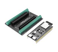 ESP32-S3 DevC-1-N16R8-S3 Carte de développement avec carte d'extension AYWHP Wi-Fi + BLE MCU ESP32-S3 Module entièrement intégré Compatible avec Arduino (1 pièce)