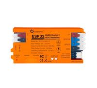 ESP32 WLED Contrôleur de bande lumineuse LED 15 A Fusible Micro DIY Éclairage dynamique UART USB-C Télécharger Relais d'économie d'énergie Contrôle App pour RGB IC Adressable Digital WS2811 WS2812