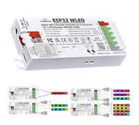 ESP32 WLED Contrôleur numérique LED avec 4 canaux, microphone, UART, bloc d'alimentation PD, barre lumineuse adressable pour WS2811, WS2812, SK6812, TM1814, WS2813 - DOM-WLE-18P