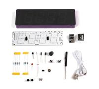 ESP8266 Kit d'horloge WiFi IoT électronique intelligente avec synchronisation automatique, affichage et luminosité personnalisables