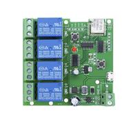 ESP8266 WIFI sans fil cite Tech 1/2/4/8 Channel Carte de développement ESP-12F AC/DC 5V/7-28V/5-80V E-WeLink Andrea Télécommande - Type 4 channel