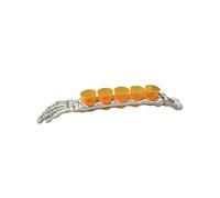ESPA 5 Verres à Shooter avec Plateau Bras 48 cm Halloween - Orange - Taille Unique