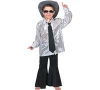 ESPA Chemise disco argentée garçon - Argenté/gris - 14 ans (164 cm)