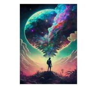Espace Arbre Rêve Puzzle, 1000 Pièces Jeu Intérieur Adulte | 38x26cm Carton, Exercice Mental, Découpe Précise, Amateurs De Puzzles, Réduction Du Stress