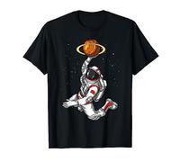 Espace Astronaute Basketball Cosmique Science-Fiction Hommes T-Shirt