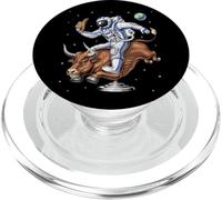 Espace Astronaute Cowboy chevauchant Taureau rodéo Western PopSockets PopGrip pour MagSafe