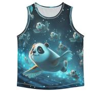 Espace Bleu Pandas DéBardeurs sans Manches pour Garçons Adolescents,Idéaux pour Sport Activités Physiques
