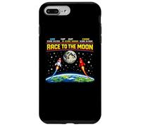 Espace d'arcade rétro Race to The Moon Entre Les États-Unis et la Chine Coque pour iPhone 7 Plus/8 Plus