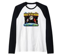 Espace d'arcade rétro Race to The Moon Entre Les États-Unis et la Chine Manche Raglan