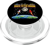 Espace d'arcade rétro Race to The Moon Entre Les États-Unis et la Chine PopSockets PopGrip pour MagSafe