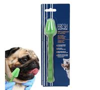 Espace de dents de nettoyage pour animaux de compagnie, brosse à dents,Poignée longue poignée de dent de chiot - Outil de soins bucco-dentaires canin, fournitures de nettoyage des dents pour pi