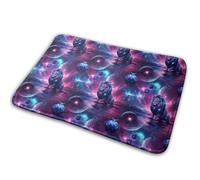 Espace des Étoiles du Roi Lion Galactique Paillasson D'Entree Absorbant Tapis De Douche Antidérapant Paillasson Intérieur pour Extérieur Porte Salon 40X60Cm