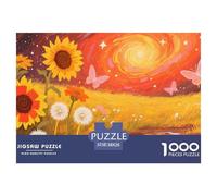 Espace Fantastique Puzzle 1000 Pièces Butterfly - Puzzle Relaxant & Éducatif, Parfait pour Soirées en Famille, Poster Et Boîte Inclus, 38x26cm/1000pcs