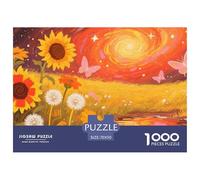 Espace Fantastique Puzzle 1000 pièces Butterfly - Puzzle Relaxant & Stimulant, Pièces Épaisses Et Durables, Poster Et Packaging Cadeau Inclus, 70x50cm/1000pcs