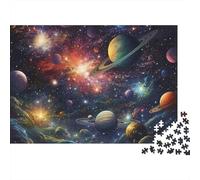 Espace Mystérieux Puzzle 1000 Pièces Papier Adultes Matière Papier Épaisse Jeu Puzzle Espace Décoration Murale Edu 52x38cm/1000pcs