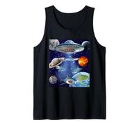 Espace OVNI Galaxie Poisson Requin Amant Alien Mer Océan Requins Débardeur