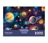 Espace planétaire coloré Matériau en Papier Solide Beau Casse-tête, Adapté À La Détente À La Maison Et Aux Loisirs Personnels 52x38cm/1000pcs