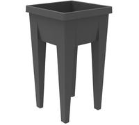 EDA Potager sur pieds Veg&Table Aromatique 23 L Pour balcon 38,5×38,5×H68 cm Gris anthracite