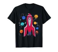 Espace Système Solaire Fusée Planètes Enfant Astronaute T-Shirt