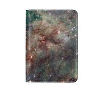 Espace Univers Étoiles Noir Détenteur d'un Passeport Titulaire Etui en Cuir Véritable Couverture de Passeport pour Voyage Hommes Femmes