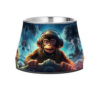Espace œUvre d'art Cool Monkry Gamelles AntidéRapantes pour Chiens,Empilables en Acier Inoxydable pour Chiots