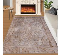 Espaces à Texture rétro Abstraite en marbre Tapis Home Decoe, légers et Luxueux dérapants lavables antidérapants, appliqués dans la Chambre du Salon (50x80cm)