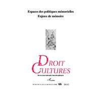 Espaces des politiques mémorielles Enjeux de mémoire - Collectif - L'harmattan - broché - Revue