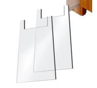 Espaceur Mural De Canapé 16,5x12x0,5 Cm/6,5x4,72x0,2 Pouces | Bouchon En Acrylique Transparent 2 Pièces | Entretoise Murale De Meubles, Pour Prise De Lit, Armoire, Appartement, Maison, Hôtel, Étage, C