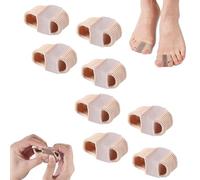 Espaceurs à orteils chiclify, séparateurs d'orteil avec 2 boucles, séparateurs d'orteils élastiques premium et alignement confortable, deux premiers orteils Sold Toe Sagers (L,8pcs)