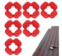Espaceurs de pont | Engrenage de pont en bois dur de 6 pièces, équipement d'alignement de l'espace de planche de précision idéal pour la ferme Garage Park Pelouse Balcony Basement Toolhouse Jardin