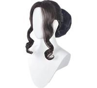 ESPADE Cosplay Wig 2020 Kibutsuji Muzan Anime Cosplay Perruque: Kimetsu no Yaiba Costumes Halloween Hommes Noir Cheveux Synthétiques Courts Bouclés