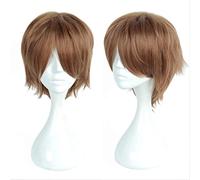 ESPADE Cosplay Wig Anime Death Note Yagami Light Cos Perruque Court Brun Résistant À La Chaleur Cheveux Pelucas Cosplay Costume Perruques + Perruque Cap